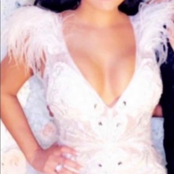 Stunning White and Silver Long Gown - Portia & Scarlett - size 6 - worn once. - Picture 8 of 8